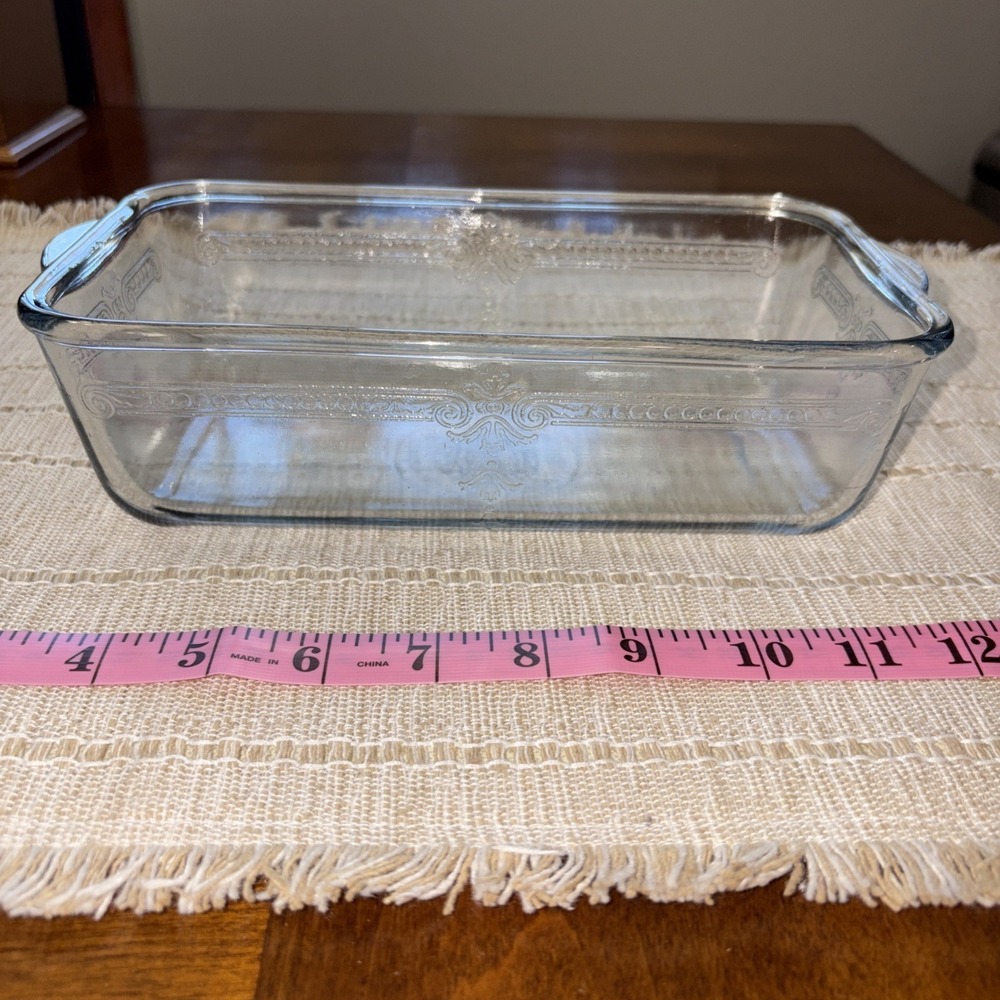 FIRE KING Sapphire Blue Philbe Refrigerator Box Loaf Pan Dish